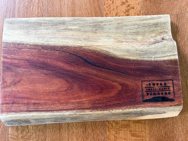 Handmade chopping board crafted from sustainably sourced timber.